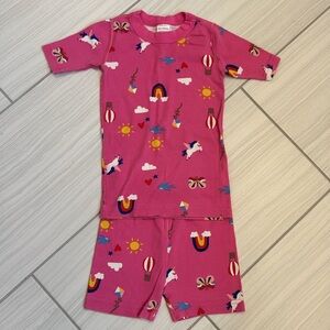 Hanna Andersson short sleeved pajama set size 6-7yrs